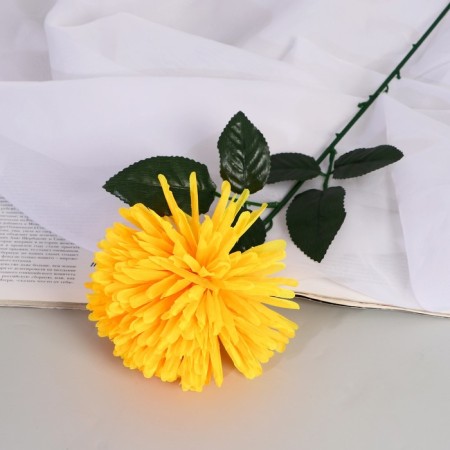Artificial flowers "Astra Sphere" 12x60 cm, yellow