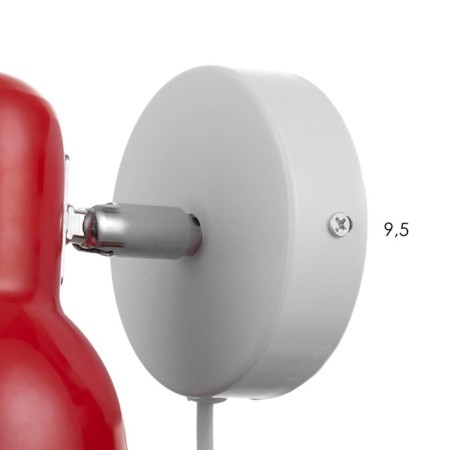 Sconces with the Sevantos wire E27 40W Red 9x9x14 cm-8