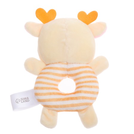 Developing rattle "deer", yellow color-1