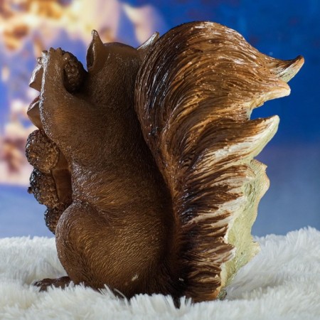 Garden figure "Squirrel with nuts" 25x25x11cm-5