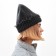 Women's hat minku, dark gray color, rr 56-58