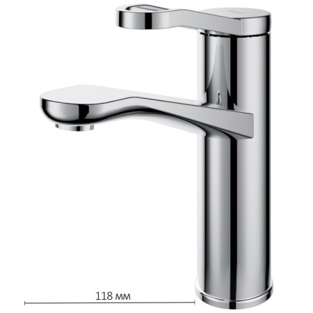 D&K Venice Rialto DA1062141 sink mixer, one -leaf, chrome