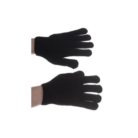 Garden gloves, x/b, knitting class 7, acrylic, black-1