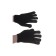 Garden gloves, x/b, knitting class 7, acrylic, black