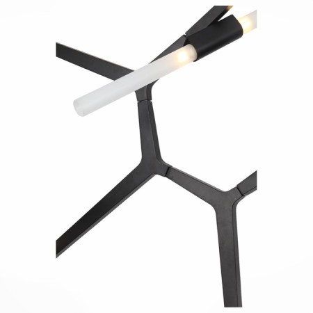 Ceiling Ceiling ST LUCE. SL947.402.14. Laconicita. 14x5 watts, G9, 4000k, 40x160x73 cm, black color-5