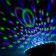 Light device "UFO" 12 cm, speaker, glow RGB, 220 V