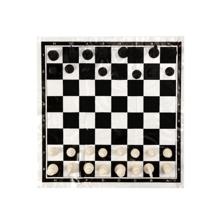 Chess 40 x 40 cm, King H-5.6 cm, d-2.3 cm, plastic figures-1
