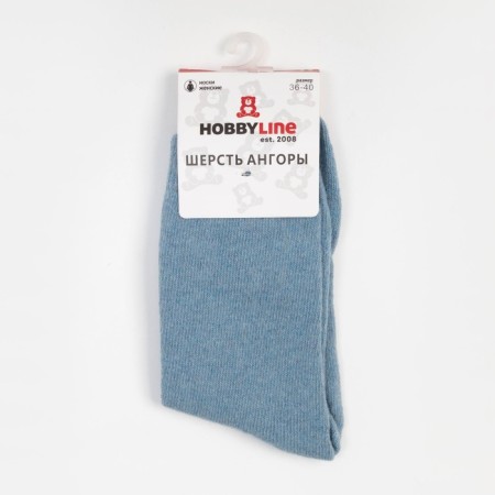 Women's socks, blue color, size 36-40-4