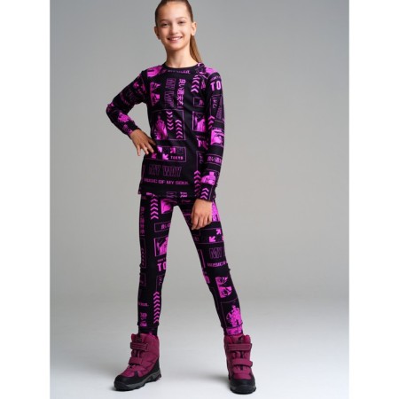 Thermal complex for girls: trousers, sweatshirt, height 170 cm-1