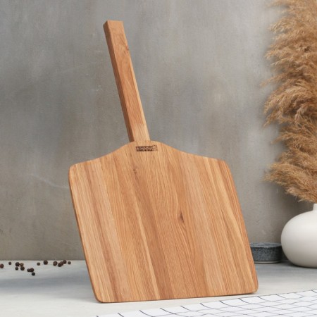 ADELICA Board "Pizza Lapata", the working part is 30 × 30 cm, a handle 24.5 cm, oak