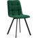 Stool on a metal frame chilli metal/velor, black/green 43.5x50x87.5 cm