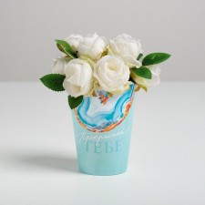 A glass for flowers 