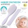 Hair care kit: comb and brush, white color