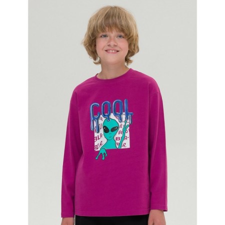 Jumper for boys, height 134 cm, raspberry color