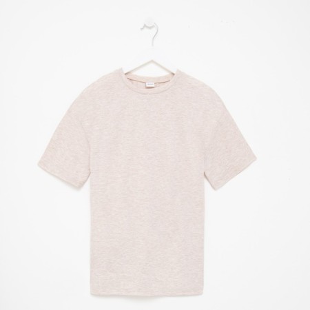 Women's T-shirt Minaku Oversize Fit: color beige melange, river 54-4