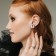 Earrings "Kuffa" bat, silver color