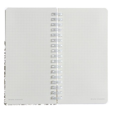 Note book A6-, 80 sheets in a cage on the crest of Cute Journal mini, plastic cover, elastic band, tinted block 80 g/m2, mix-6