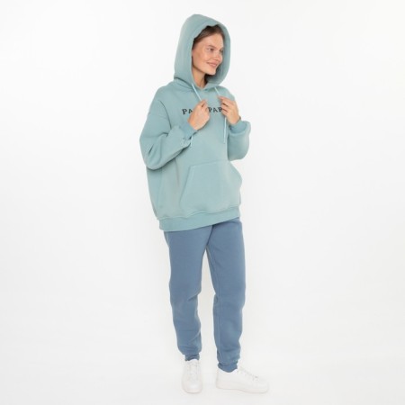 Women's trousers are laid down, sea wave, size 44-3