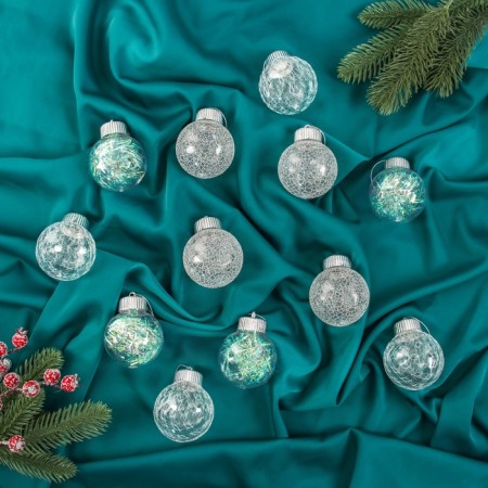 Set of balls plastic D-6 cm, 12 pcs "Kaleidoscope" mix