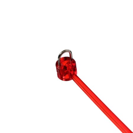 Winter fishing rod, neoprene pen, length 33 cm, orange color, HFB-34-5