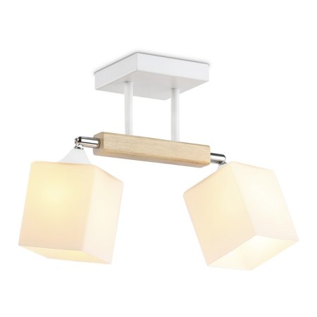 Suspended Ambrella Light, Traditional, TR9511, 2HE27, white color, chrome