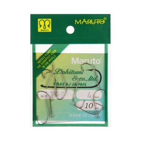 Hooks Maruto 1246, color Ni, No. 4, 10 pcs.