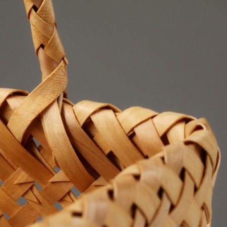 A set of wicker baskets, sequoia, 18x18x15/29.5 cm, 15x15x12/27.5 cm, 2 pcs., Natural-5