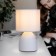 Rivoli Nadine 1he14, 40 watts ceramics white with a lampshade