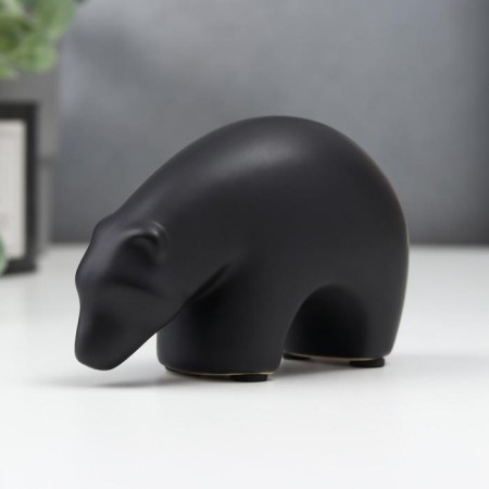 Souvenir Ceramics "Black Bear" 6.8x5x11.5 cm-2