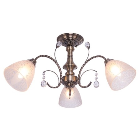Classic Classic Economic light "Yaroslavna", 3 lamps 60W E27, base antique bronze 50x50x31 cm-1