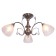 Classic Classic Economic light "Yaroslavna", 3 lamps 60W E27, base antique bronze 50x50x31 cm