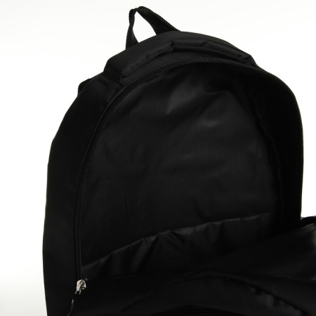 Youth backpack on a zipper, 4 pockets, black color/orange-5