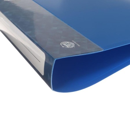 Folder on 2 rings A4, Calligrata, 40 mm, 700 μm, pocket at the end, blue-3