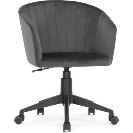 Computer chair thibault plastic/velor, black/graphite 60x60x81 cm