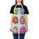 Apron kitchen with a photo print "Coloring Easter eggs", adjustable, size OS