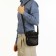 Male bag on lightning, long belt, black color