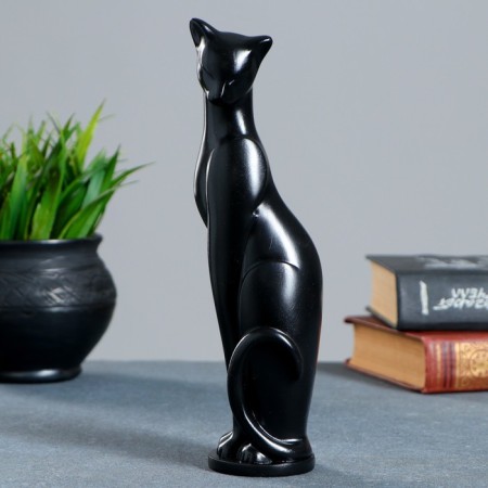 Figure "Cat Grace" Black, 6x7x23cm-1