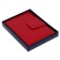 Deliciper of Leduced A5, 160 Prestige sheets, solid cover, artificial leather, magnetic straps, red