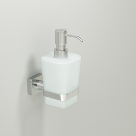 Rhin K-8799 liquid soap dispenser, silver