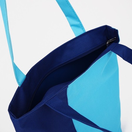 Textile bag on lightning, blue/blue color-2