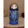Matryoshka "Black Gzhel" 5 Puppet Bolshoi