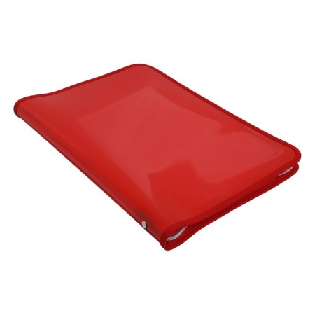 Plastic folder A4, 325 x 230 x 25 mm, lightning around, calligrata "office", PM-A4-11, 0.5 mm, color, texture "sand", red-1