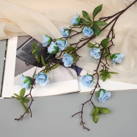 Artificial flowers "Rose mini carnival" 70x4 cm, blue