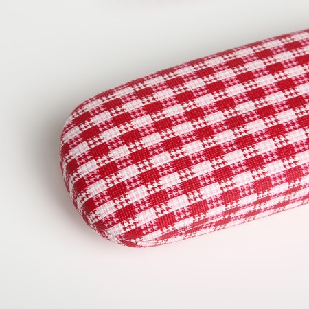 Case for glasses on the cracker, length 16 cm, red color-1