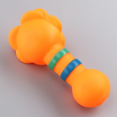 Brying toy "Zoo" for dogs, 14 cm, orange lion-2