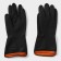 Rubber domestic gloves, shares, size L, super dense, 100 g, black color