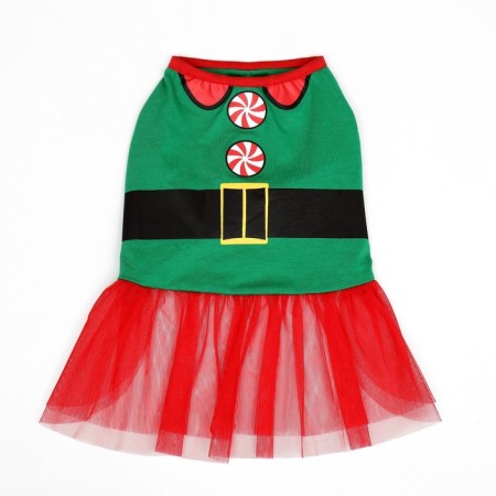 Animal costume "Elfika", size S (DS 27, OG 38, Osh 25 cm), red-green-6