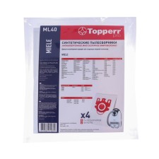 Topperr vacuumber synthetic for the Miele (FJM 3D) vacuum cleaner, ML40 4 pcs.+2 F