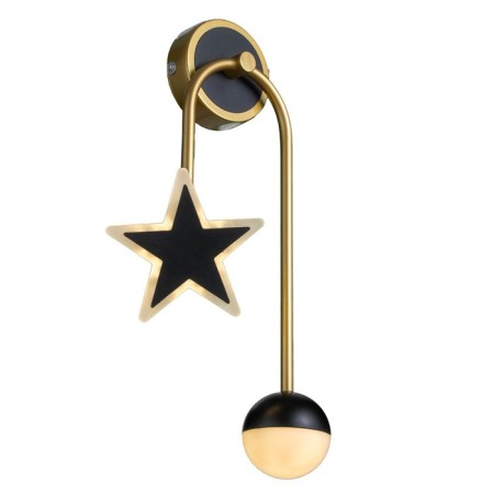 Sconces 2485/2 LED 8W 4000k black and gold 24x46 cm-1