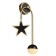 Sconces 2485/2 LED 8W 4000k black and gold 24x46 cm